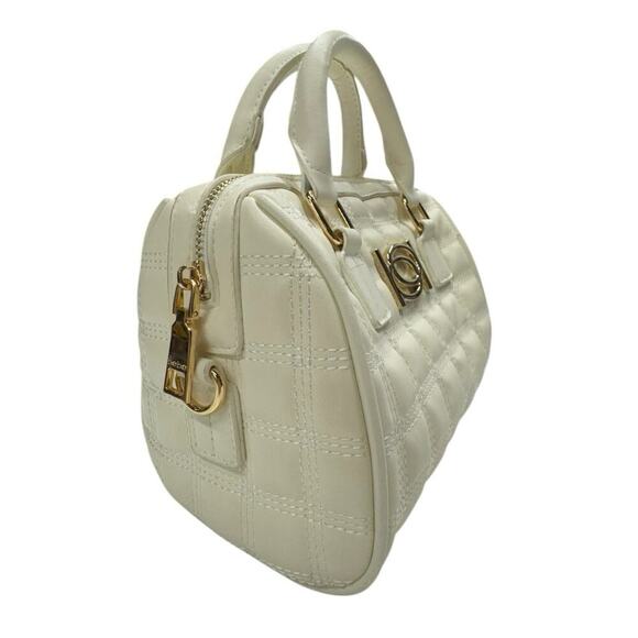 Bebe Maia White Quilted Crossbody Hand Bag - Picture 7 of 13